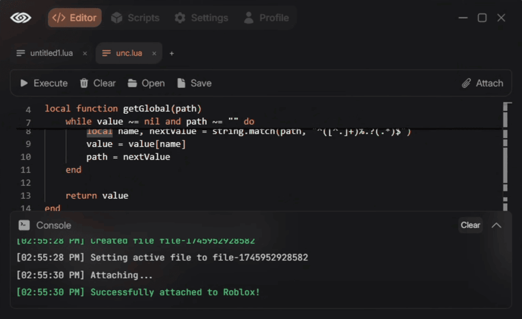 Visual Executor
